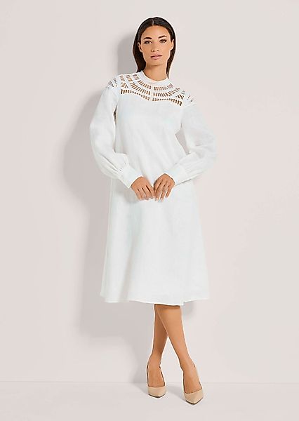 MADELEINE Midikleid Leinenkleid mit Spitze günstig online kaufen
