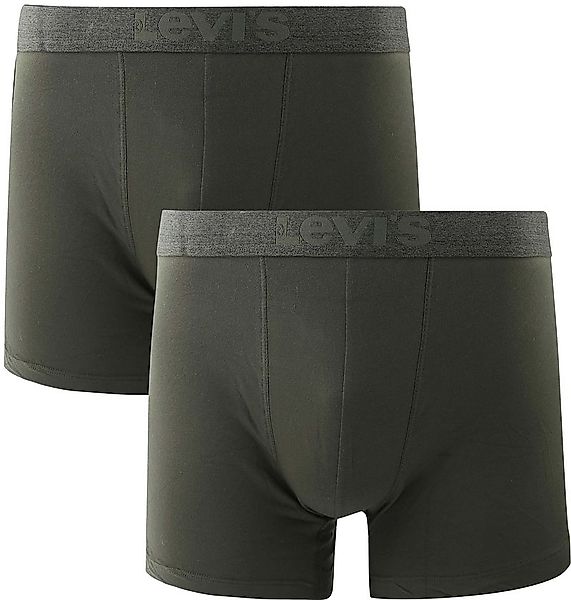 Levi's Boxershorts 2er-Pack Uni Olivgrün - Größe XL günstig online kaufen