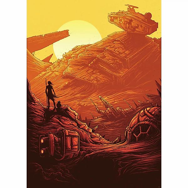 Disney Fototapete Star Wars Star Destroyer Dunkelorange 200 x 280 cm 612082 günstig online kaufen