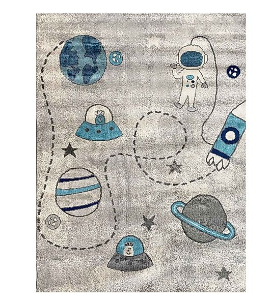 Vimoda Kinderteppich Kinderteppich Astronaut Weltall Muster günstig online kaufen