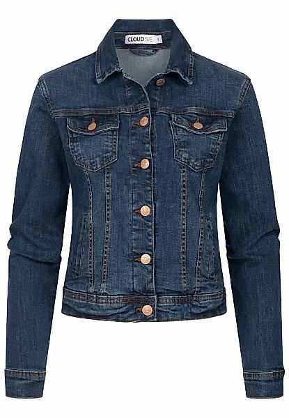 CLOUD 5IVE Jeansjacke "CLOUD 5IVE Damen Jeans Jacke" 1 Stk. tlg. ohne Kapuz günstig online kaufen