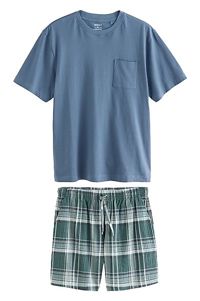Next Pyjama Kurzer Schlafanzug aus Webmaterial günstig online kaufen