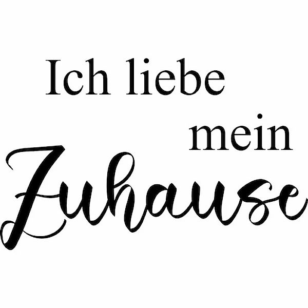 my home Wandtattoo »Ich liebe mein Zuhause«, (1 St.), Wandaufkleber, selbst günstig online kaufen