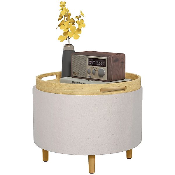 HOMCOM Sitzhocker Ottomane mit Stauraum, Klappdeckel (Hocker, 1 St., Polste günstig online kaufen