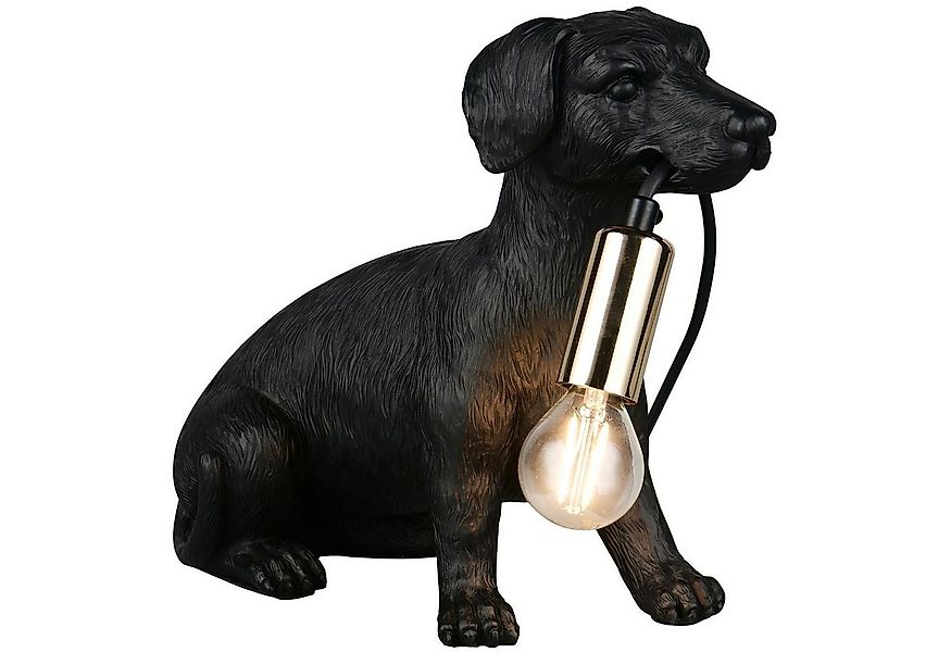 Reality Leuchten Tischleuchte RUDI, Schwarz, Kunststoff, B 23,5 x H 28 x T günstig online kaufen