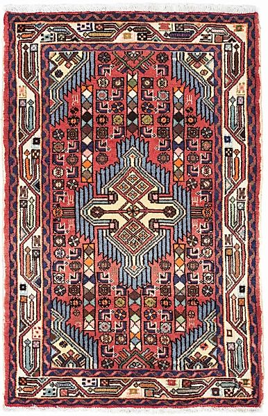 morgenland Wollteppich »Hosseinabad Medaillon Beige 127 x 86 cm«, rechtecki günstig online kaufen