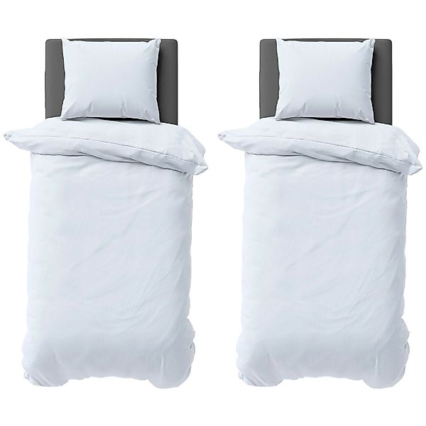 Visaggio Bettwäsche Mikrofaser Uni 135x200 155x220 200x200 Einfarbig Allerg günstig online kaufen