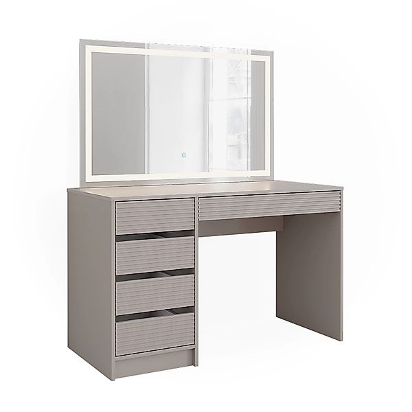 Vicco Schminktisch Sherry Cashmere 120 cm mit LED-Spiegel günstig online kaufen