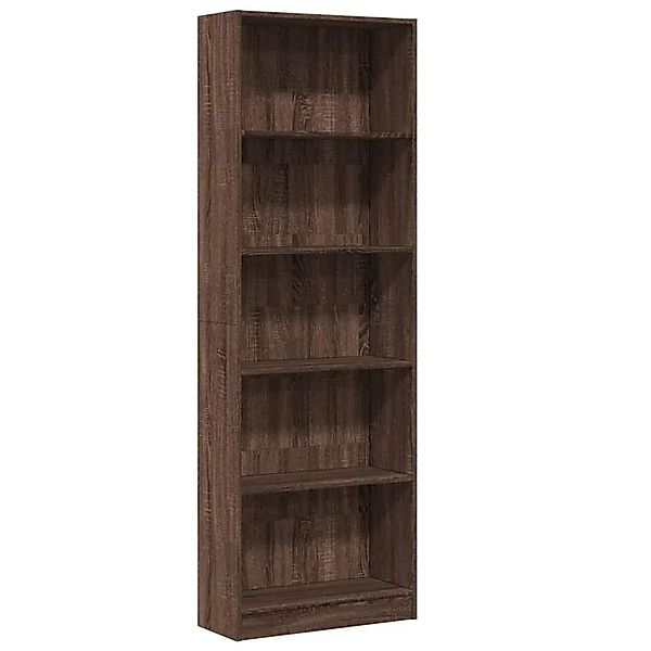 vidaXL Bücherregal Braun Eichen-Optik 60x24x176 cm Holzwerkstoff 857827 günstig online kaufen