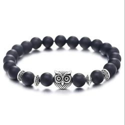 KARMA Perlenarmband Eule Braun, Weiß od. günstig online kaufen