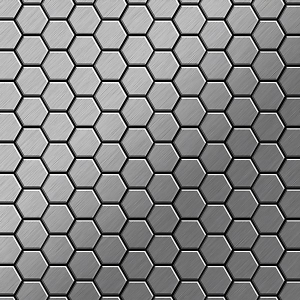ALLOY Mosaik Fliese Massiv Metall Edelstahl Marine Gebürstet Grau 1,6mm Hon günstig online kaufen