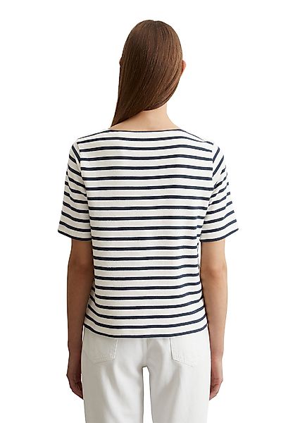Marc O'Polo T-Shirt geringelt, U-Boot-Ausschnitt, gerade günstig online kaufen