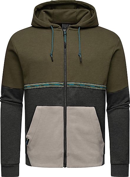 Ragwear Kapuzensweatjacke Blocky Herren Basic Sweatjacke günstig online kaufen