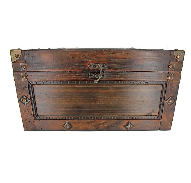 MICA Aufbewahrungsbox Truhe - L - dunkelbraun - aus Holz - ca. 37,5 x 22,5 günstig online kaufen