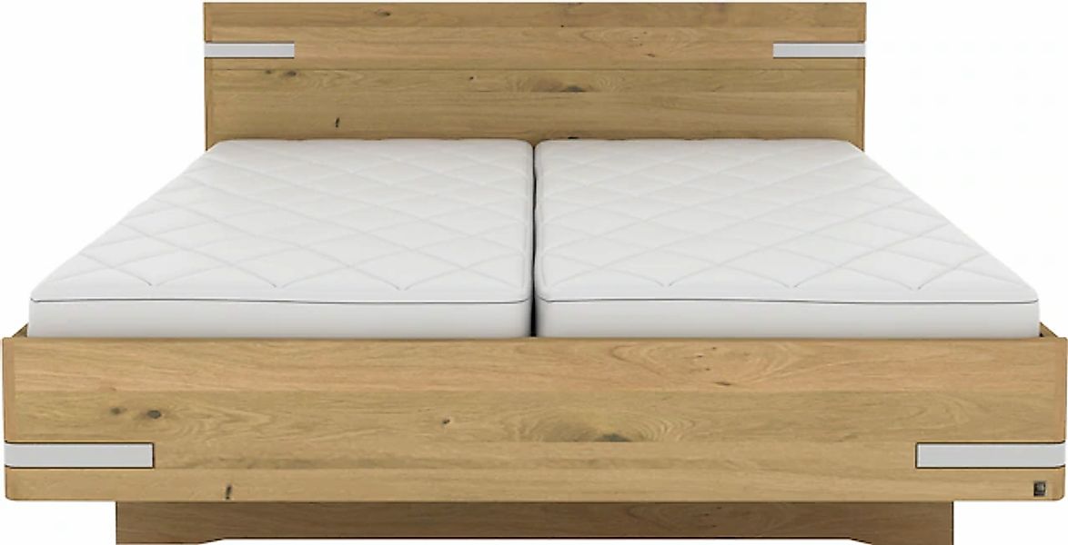 Musterring Holzbett »Savona, Bettgestell, Bettrahmen, teilmassiv Bianco-Eic günstig online kaufen