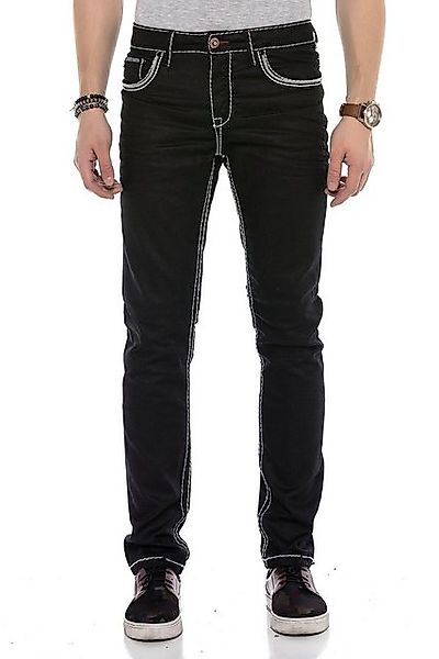 Cipo & Baxx Bequeme Jeans mit farblich abgehobenen Nähten günstig online kaufen
