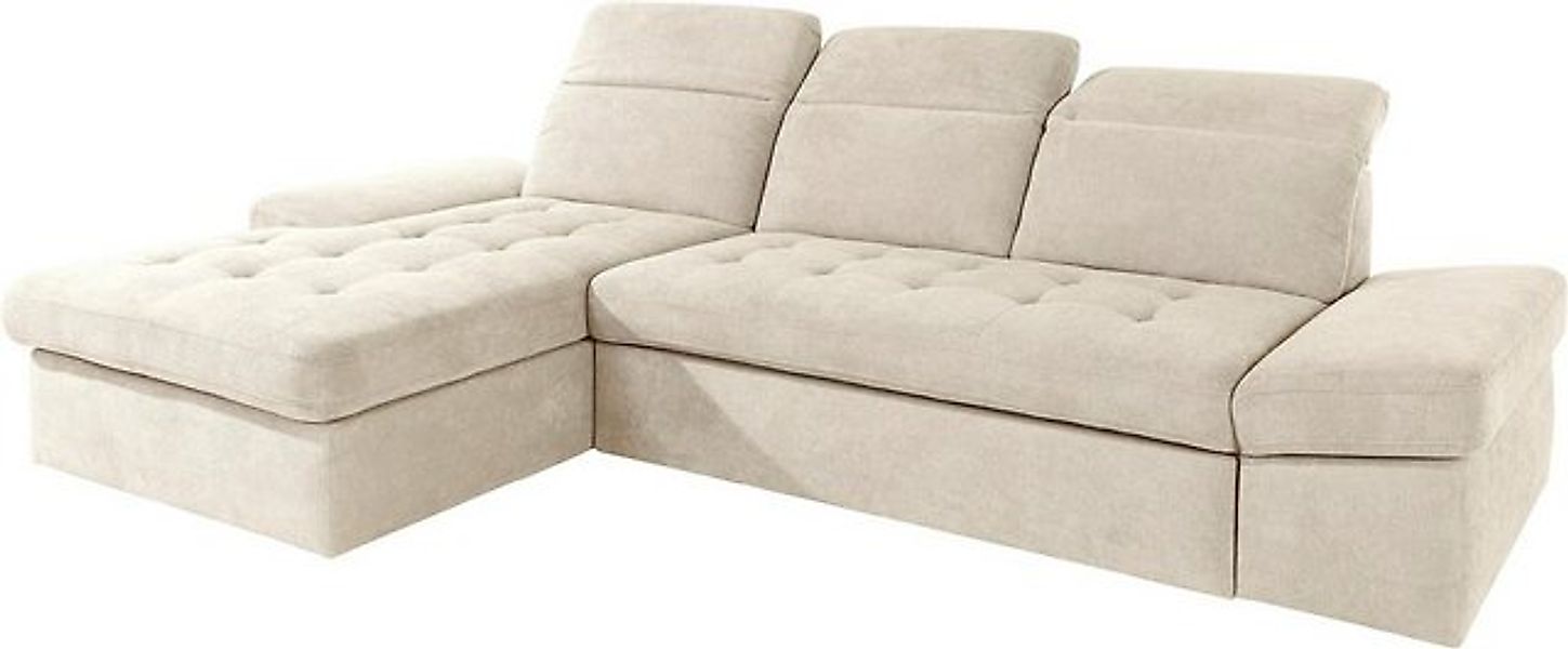 sit&more Ecksofa "Stardust L-Form", wahlweise mit Bettfunktion und Bettkast günstig online kaufen