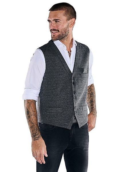emilio adani Anzugweste Herren Sakko-Weste slim fit, Dunkelgrau günstig online kaufen