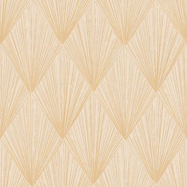 PROFHOME 378643-GU Grafik Tapete Geometrisch schimmernd Gold Gelb Creme 0,5 günstig online kaufen