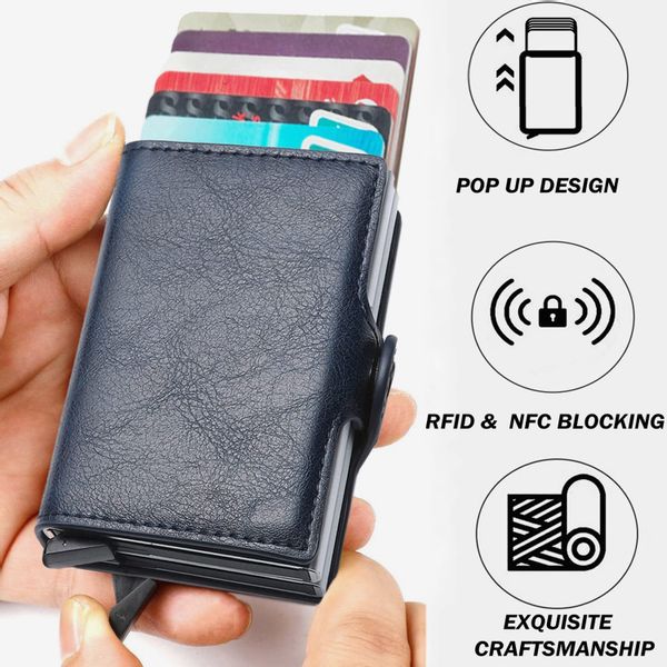 ibettertec Mini Geldbörse, Geldbörse Herren, Leder günstig online kaufen