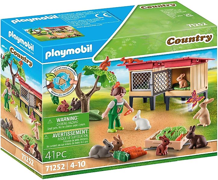 Playmobil® Kaninchenstall (71252), Country Konstruktions-Spielset, teilweis günstig online kaufen