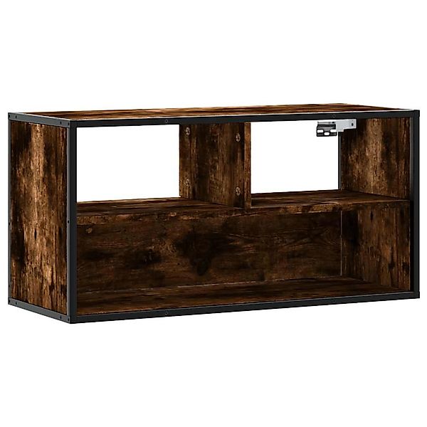 vidaXL TV-Schrank Räuchereiche 80x31x39,5 cm Holzwerkstoff und Metall 84892 günstig online kaufen