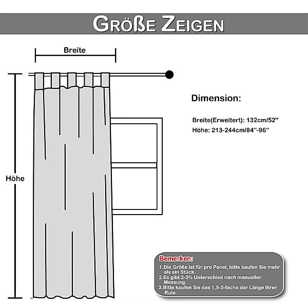 BTTO V&G Outdoorvorhang Wasserdichter Gardinen,Transparenter Balkon günstig online kaufen
