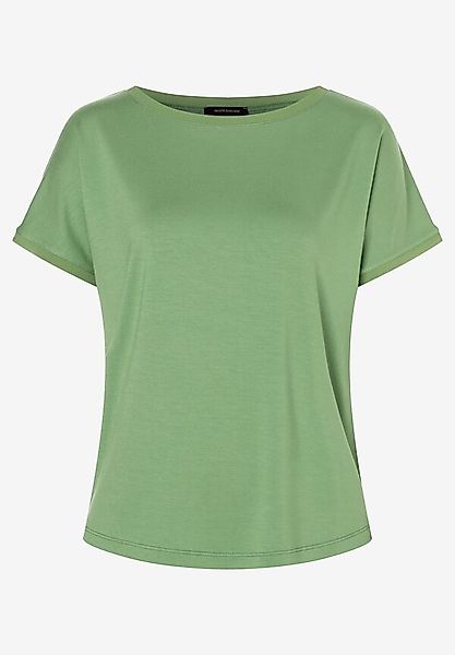 T-Shirt mit Chiffonkante, grün, Frühjahrs-Kollektion günstig online kaufen