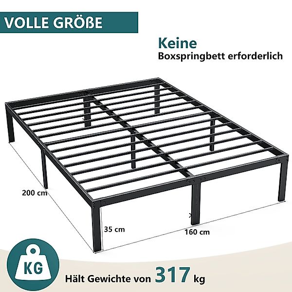 Refined Living Bettgestell Queen Metallbett 200 günstig online kaufen