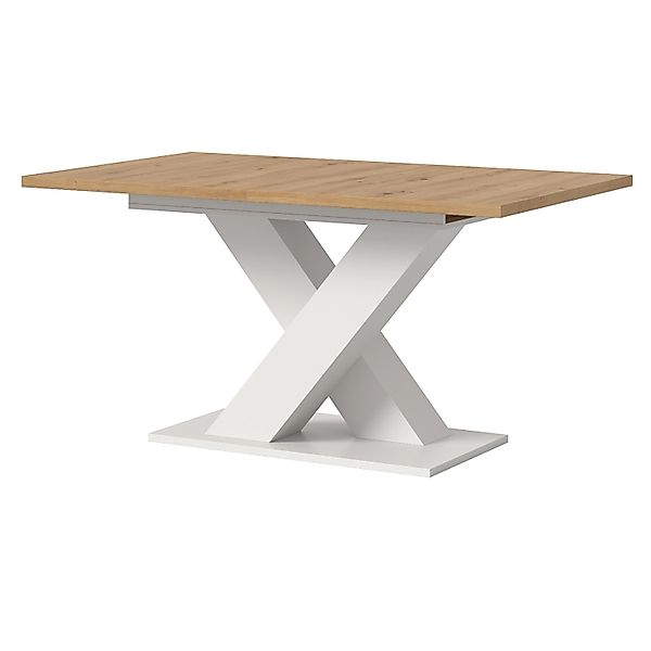 Inn.Furn Esstisch Ausziehbar in Eiche und Weiß 150 - 190 cm Home-X günstig online kaufen