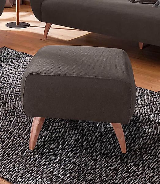 Home affaire Hocker »Baggio« mit Holzfüßen günstig online kaufen
