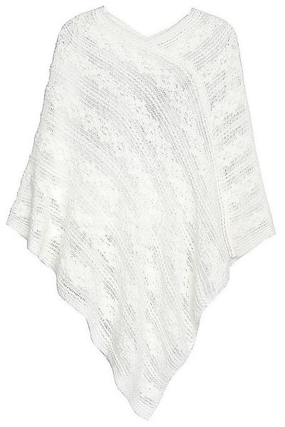 dy_mode Strickponcho Poncho Damen Strickponcho Umhang Cape Pullover in Blum günstig online kaufen