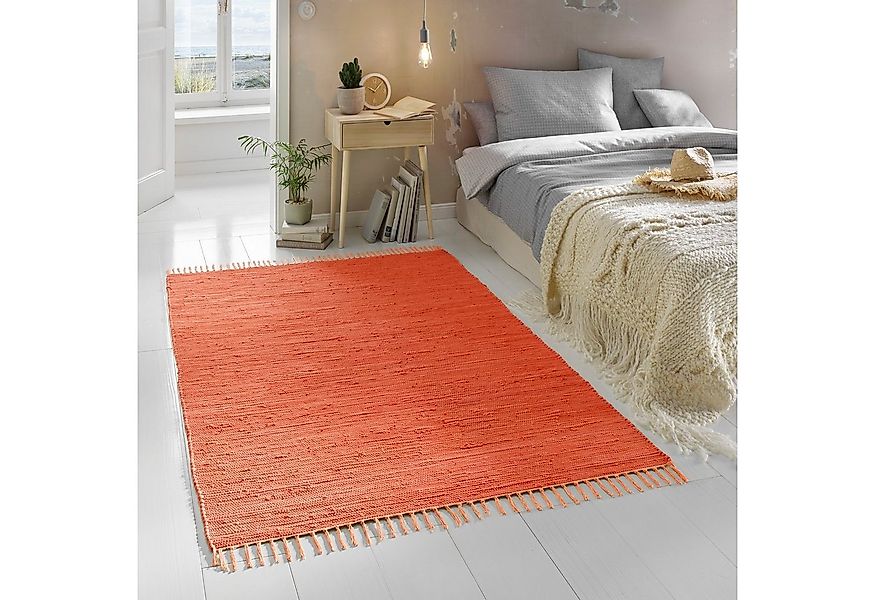 TaCa Home Teppich Handweb Flicken-Teppich Fleckerl, rechteckig, Höhe: 5 mm, günstig online kaufen