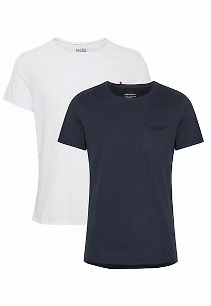 Blend T-Shirt Einfarbiges Rundhals T-Shirt 2er Stück Set BHNOEL (1-tlg) 403 günstig online kaufen