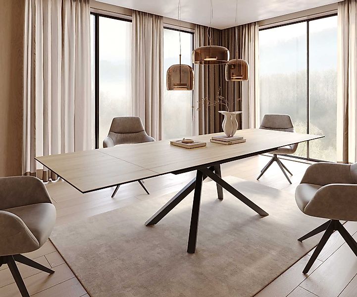 DELIFE Esstisch Edge, Keramik Laminam® Sabbia günstig online kaufen