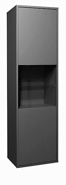 58 aufm Kessel Vitrine Wohnzimmer Erna 51x45x182 Vitrinenschrank Anthrazit günstig online kaufen