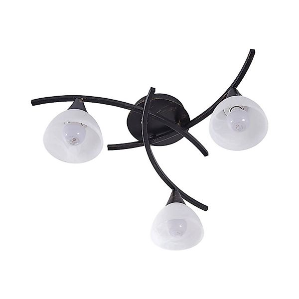 Lindby Deckenlampe Della 9620970 Landhaus Vintage Rustikal in Schwarz aus G günstig online kaufen