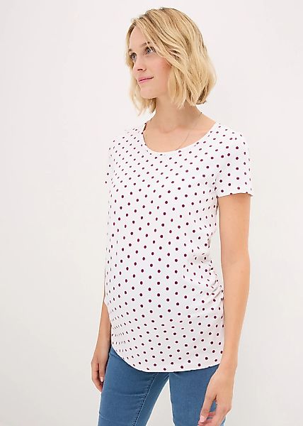 bonprix Umstandsshirt Packung, 2 Stk. figurbetonte Passform, seitliche Raff günstig online kaufen