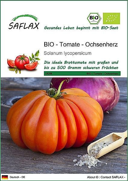 SAFLAX Gemüsesamen SAFLAX - Samen - BIO - Tomate - Ochsenherz günstig online kaufen