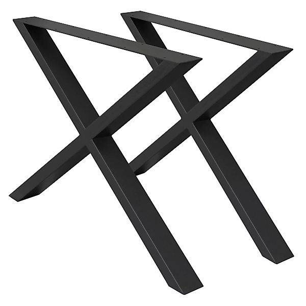 ECD Germany Tischbein 2x Tischbeine X-Design günstig online kaufen