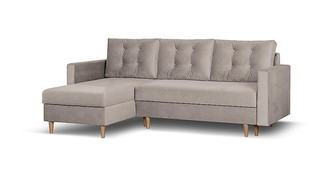 Beautysofa Ecksofa mit Schlaffunktion Sigurd L, günstig online kaufen