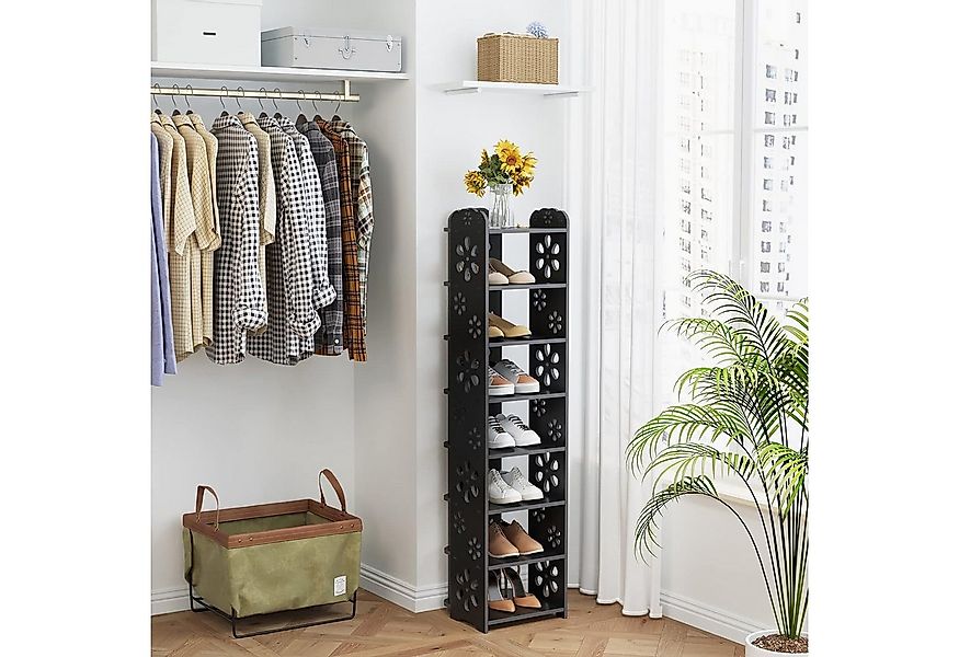 NAIMP Schuhregal Verstellbare Pflaumenblüte Schuhregal für Flur, Eingang, W günstig online kaufen