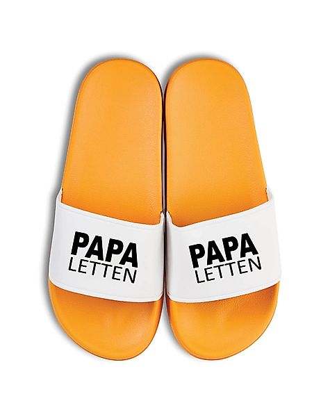 Youth Designz Herren Badelatschen "Papa Letten" Fun-Print lustig Geschenk S günstig online kaufen
