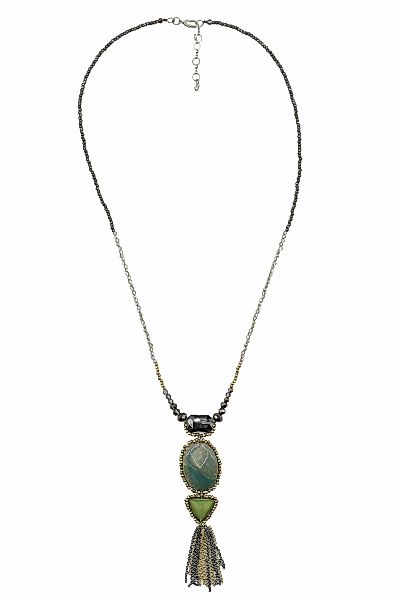 COLLEZIONE ALESSANDRO Lange Kette "Agata" mit vielen Metallkettchen am Anhä günstig online kaufen