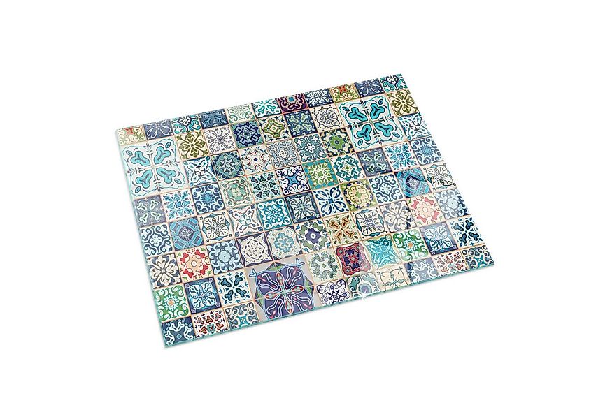 Tulup Bodenschutzplatte Blau Mosaikfliesen, Schutzplatte aus Gehärtetem Gla günstig online kaufen