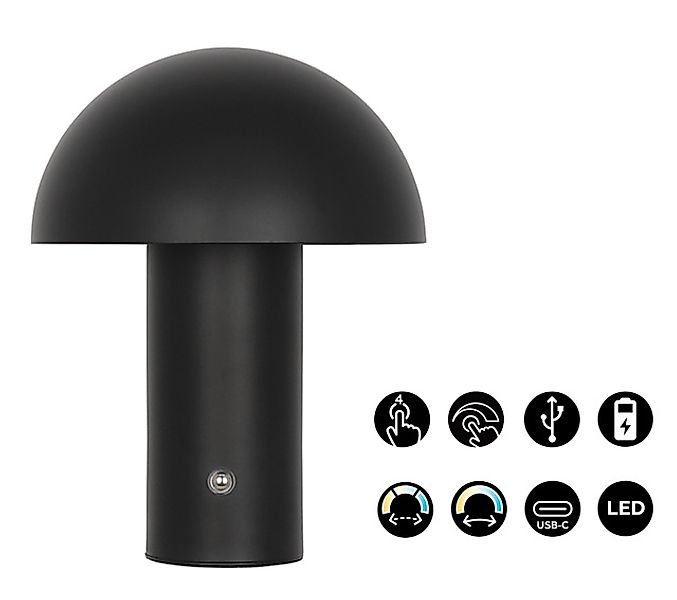 s.Oliver LED Tischleuchte »Hillu« LED-Modul 1 Stk. warmweiß - kaltweiß stuf günstig online kaufen