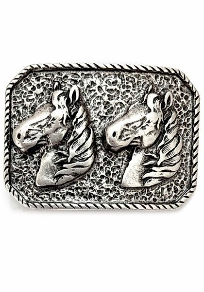 Rettungsring Gürtel Gürtelschnalle "RE2 Pferde Silber" günstig online kaufen