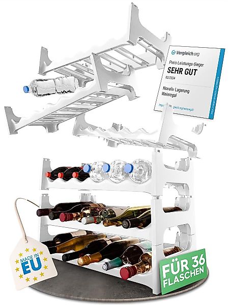 Novaliv Weinregal -, Spar-Set 6-tlg., Stapelbar,platzsparend, erweiterbar günstig online kaufen