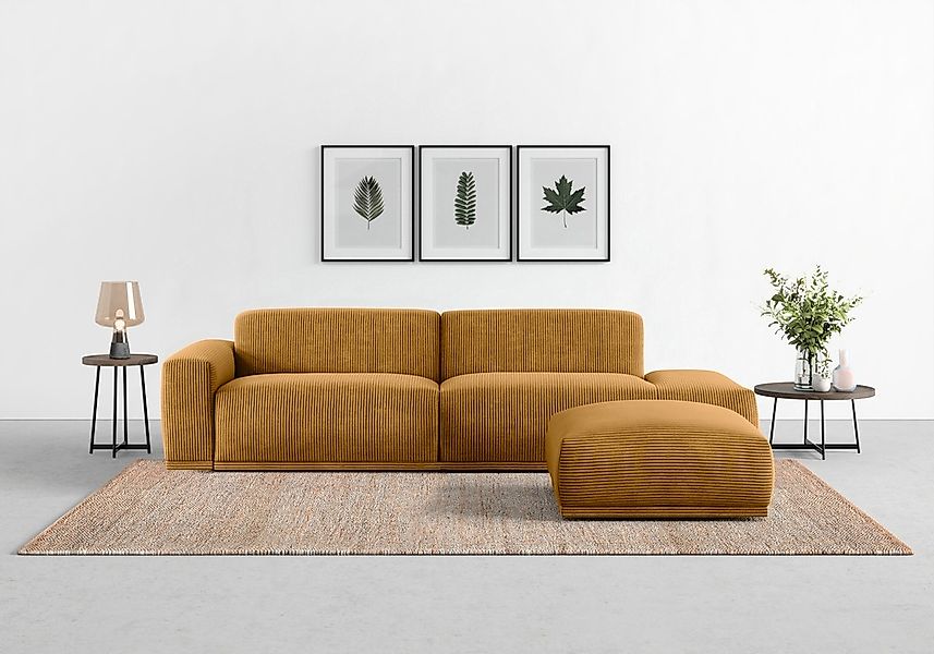 TRENDMANUFAKTUR Big-Sofa "Braga, mit hochwertigem Kaltschaum, Megasofa, in günstig online kaufen