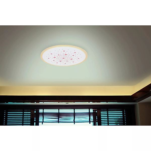 Globo LED-Deckenleuchte Murphy 2-flammig Weiß 380 x 50 mm günstig online kaufen
